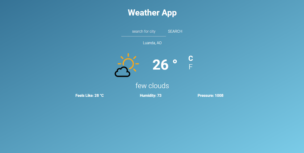the weather app-screenshot